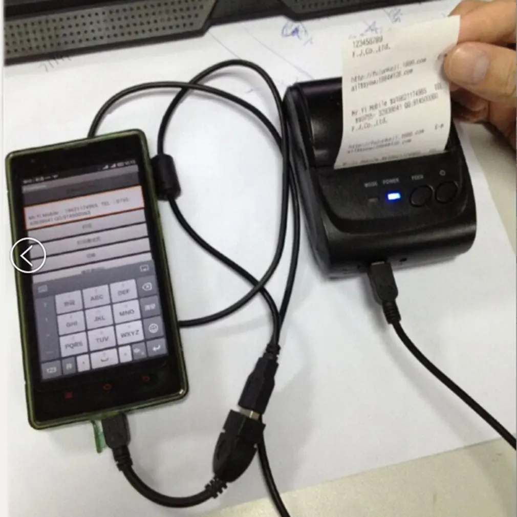 POS-5582 DD портативный мини-принтер 58 мм Bluetooth 4 0 кассовый аппарат на Android POS Принтеры