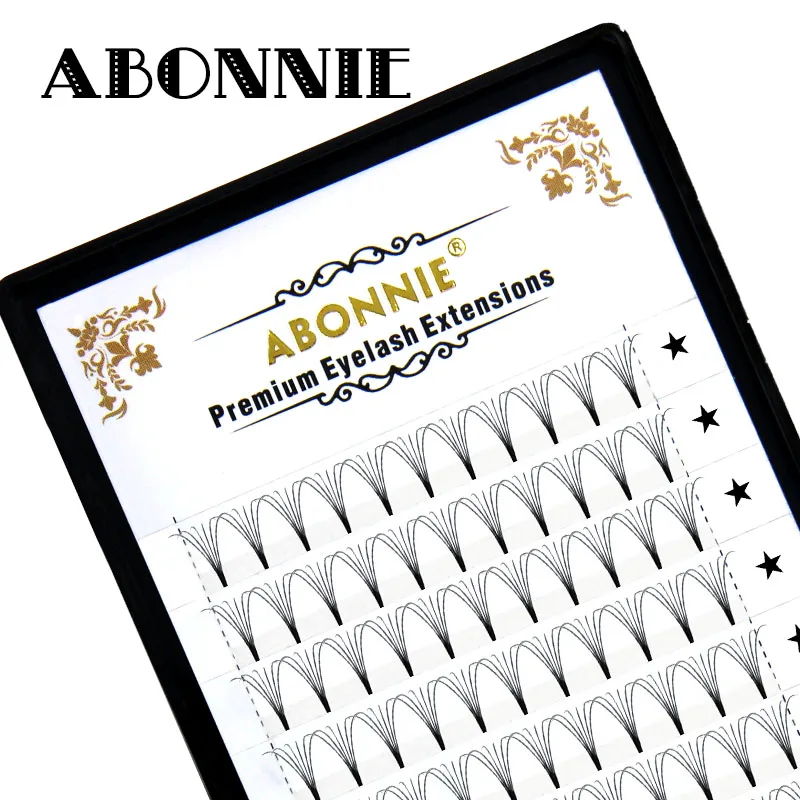 Готовые объемные ресницы 3d/4d/5d/6d/с коротким стержнем для наращивания русский