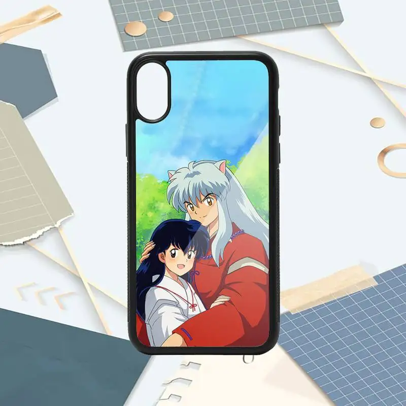 

Anime Inuyasha Sesshoumaru Kagome Phone Case PC for iPhone 11 12 pro XS MAX 8 7 6 6S Plus X 5S SE 2020 XR