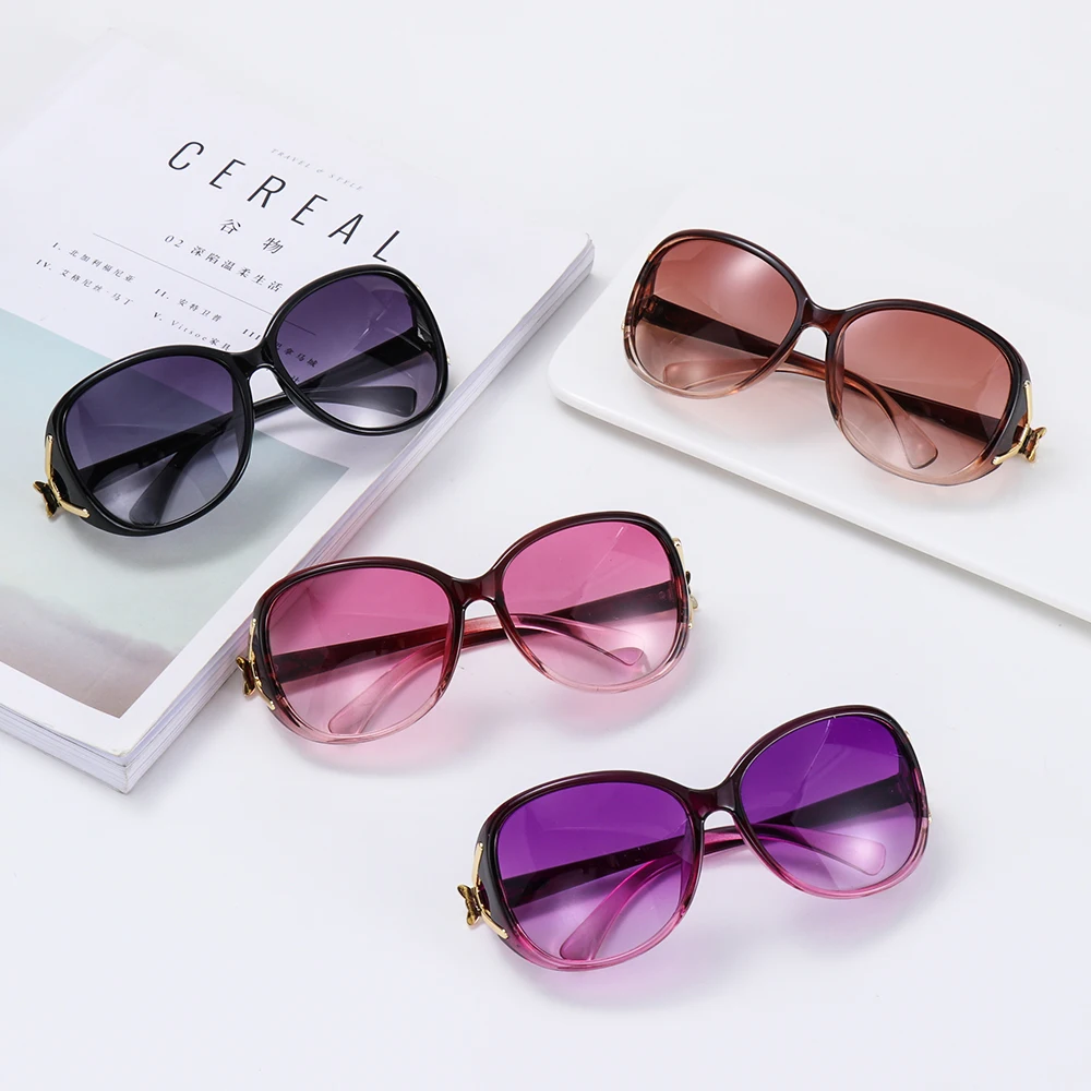 Женские солнцезащитные очки в стиле ретро большие поляризационные с защитой от