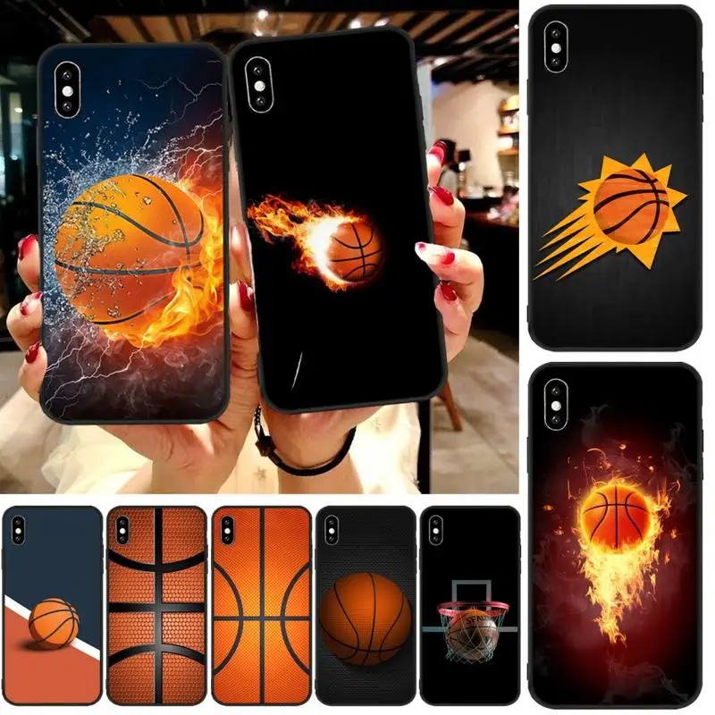Баскетбол Спорт чехол для телефона Coque Fundas оболочки Iphone 12 11 PRO MAX X XS XR 4S 5S 6S 7 8 PLUS SE 2020