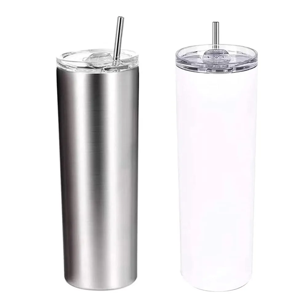 

20Oz Stainless Steel Insulated Vacuum Flask Water Bottle With Straws Double Wall Cup With Lids Portable Tumbler Mugs