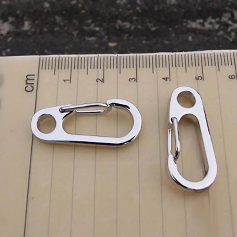 

Outdoor Mini Portable Carabiner Hook Stainless Steel Keychain Buckle Release Keyring Tents Spring Snap Hook