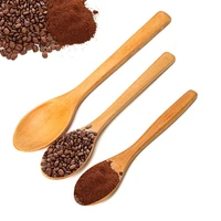 1pcs small mini wooden spoons for kids honey kitchen using condiment spoon simple spoon gift tableware kitchen tools