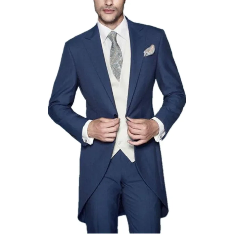 

New Custom men's suits Style Men's Wedding Tailcoats Bridegroom Suits Groom Tuxedos Best Man Suits