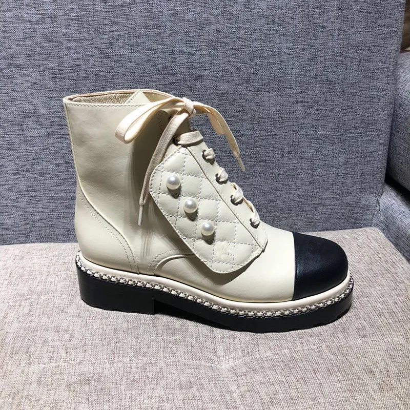 Новинка 2019 года зимние Ботинки martin на толстой подошве в британском стиле женские