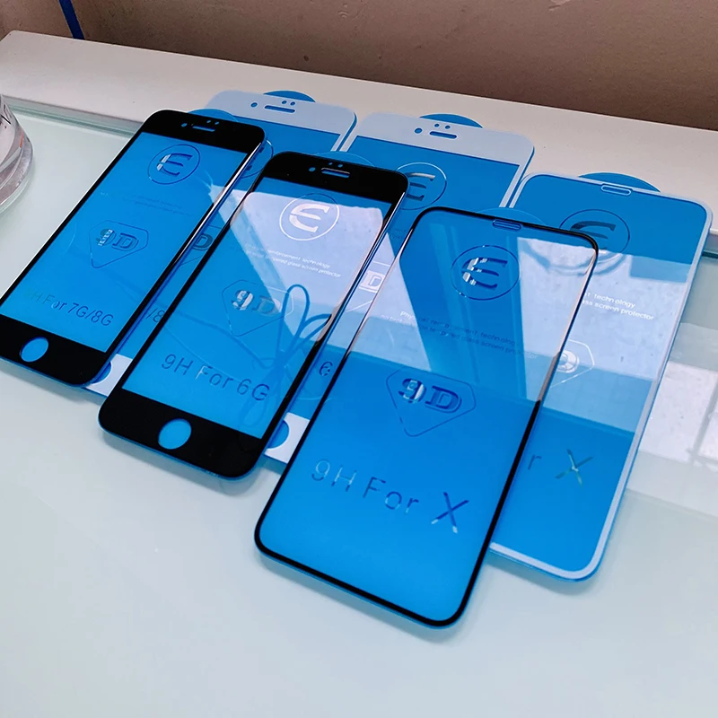 Полное Защитное стекло для iPhone 7 8 6S 6 Plus X защитное закаленное 11 Pro XR XS Max | Мобильные