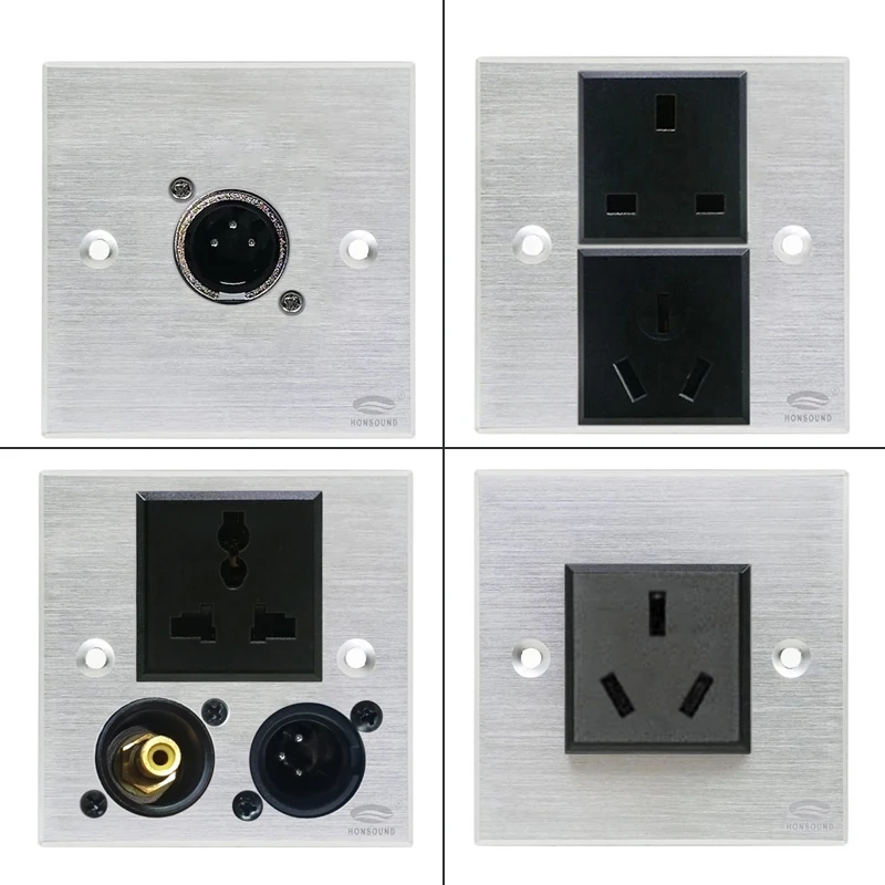 Алюминиевый сплав Разъем panle VGA HDMI USB видео R L порт pd Разъем сварочный патч Плата расширения черная матовая панель