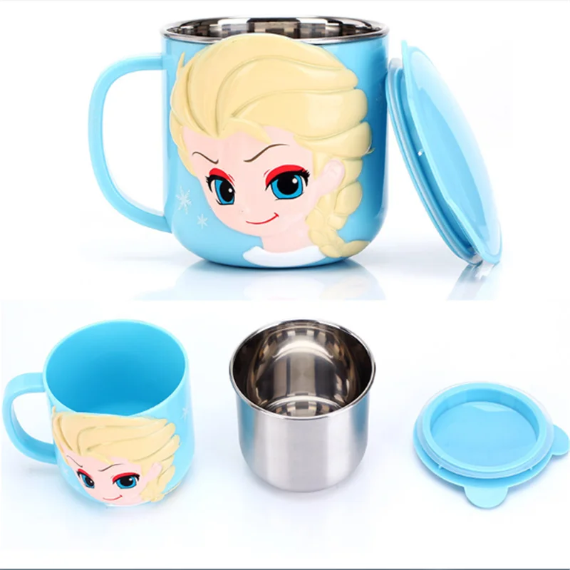 280 мл Disney 3D мультяшная чашка для воды 304 кружка из нержавеющей стали детская