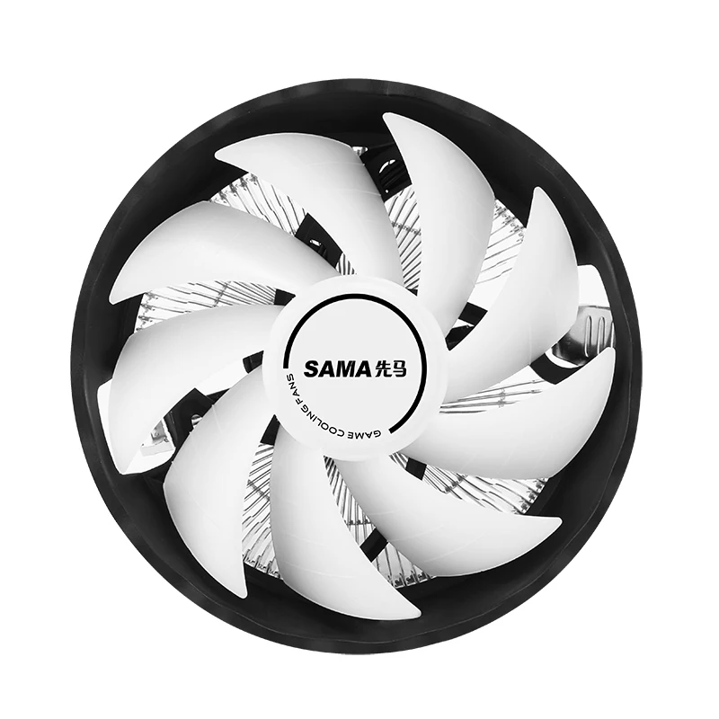 Кулер для процессора SAMA 120 мм Цветной RGB 3 Pin Intel LGA 1151 1155 1156 775 AMD AM2 AM3 AM4