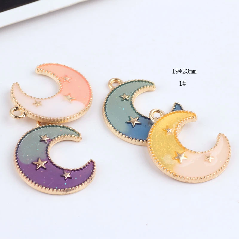 10 шт в упаковке новая горячая распродажа модная обувь массивные серьги виде Луны