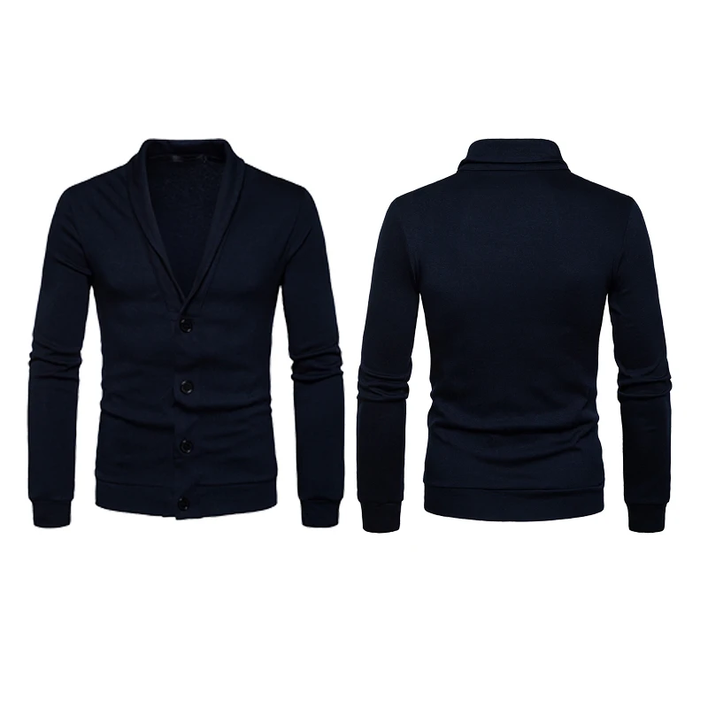 

1Pcs Sweater Jacket Fashion Men's knit cardigan Long sleeves Casual tops