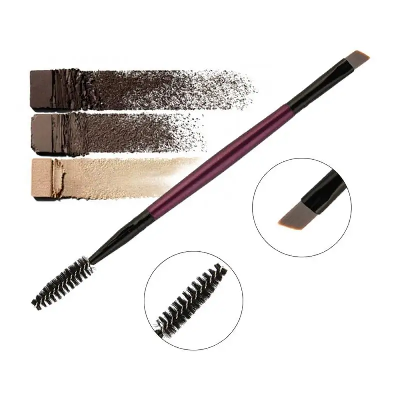 1 Pcs Professional Eyelash Eyebrow Brush Double Head Cosmetics Beveled Spiral Beauty Tools | Красота и здоровье