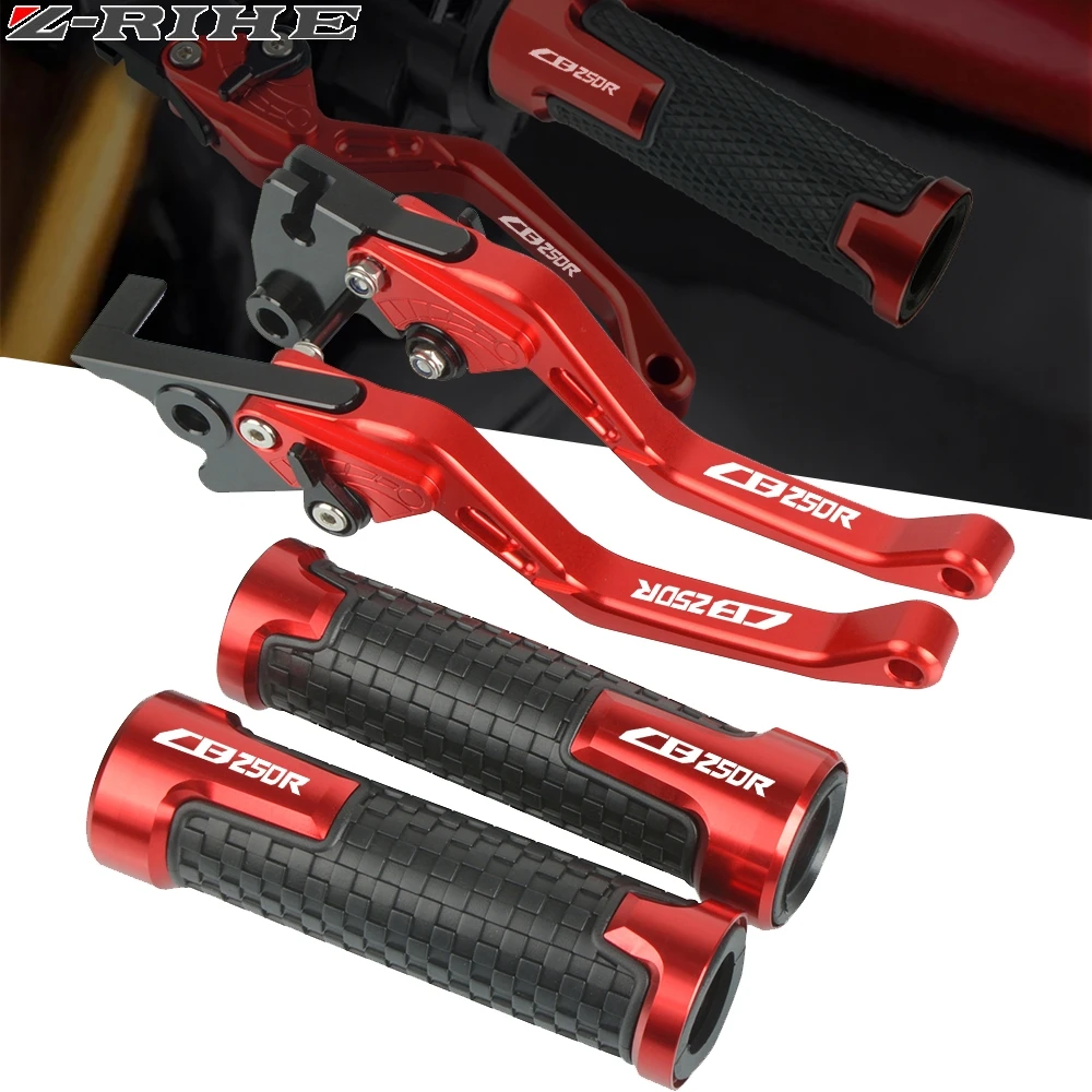 

for HONDA CB250R CB 250R 2017-2019 2018 Motorcycle aluminum Brake Clutch Levers Handlebar Hand Grips End Cap Cover CB250R logo