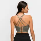 Обновленный бюстгальтер для фитнеса 2,0, кроп-топы для тренажерного зала и бега, женские мягкие нейлоновые спортивные бюстгальтеры для фитнеса и йоги, топы, бюстгальтер для тренировок с подкладкой против пота