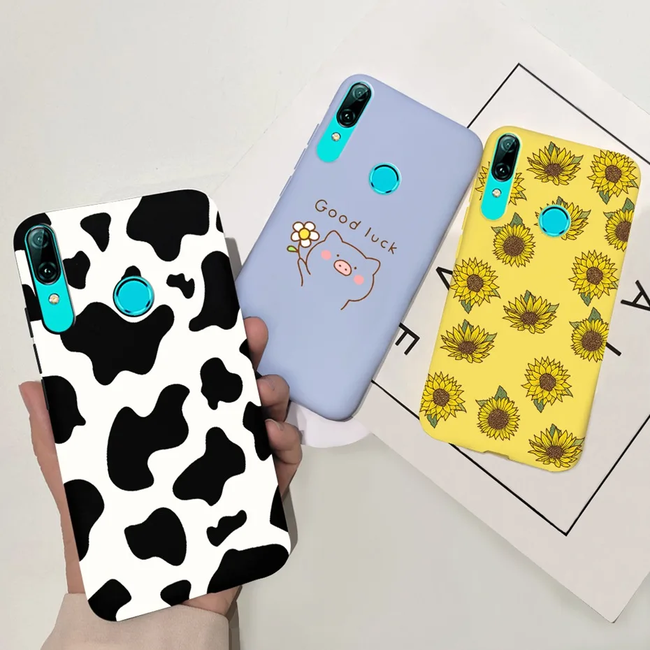 Милый силиконовый чехол для Huawei P Smart 2019 PSmart мягкая задняя крышка чехол-бампер
