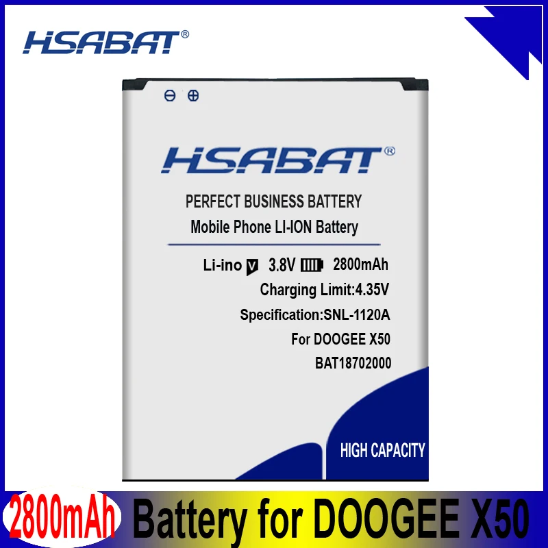 Аккумулятор HSABAT BAT18702000 2800mAh Для DOOGEE X50