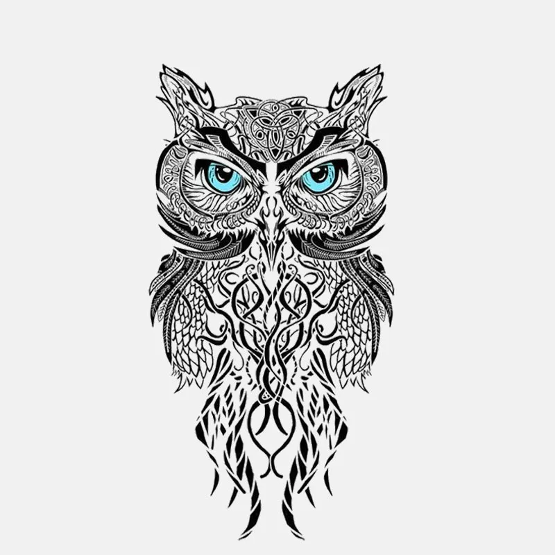 

Car Stickers Decor Motorcycle Decals Creative Blue Eye Owl Decorative Accessories Creative Sunscreen Waterproof PVC,15cm*8cm