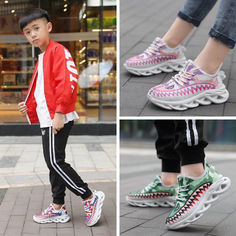 2020 New Spring/Autumn Children Shoes Unisex Toddler Boys Girls Sneakers Mesh Breathable Fashion Casual Kids Size 29-38 | Детская одежда