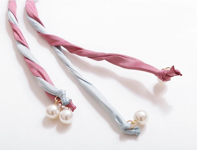 Женский ободок в богемном стиле два цвета простой и щедрый ручной работы лента