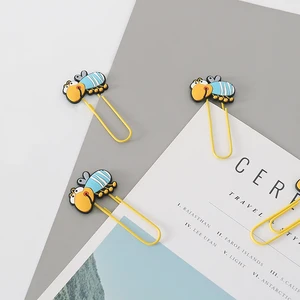 TUTU 4 шт.лот Горячая Распродажа пчелы металлические зажимы для заметок букв большой зажим для бумаги офисные и школьные принадлежности Закладка рекламный подарок H0246