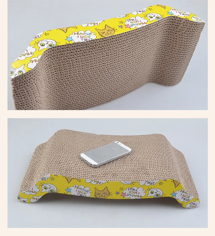 Кошка царапина доска гнездо гофрированная бумажная Подушка кошки шлифовальная