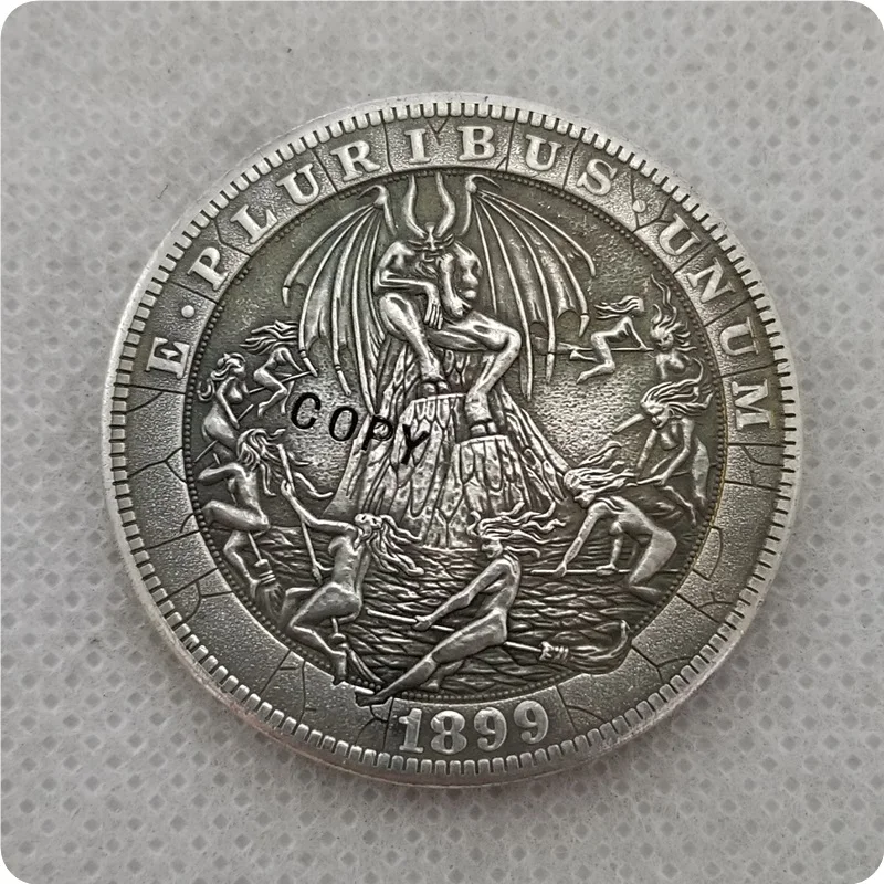 Тип # 23_Hobo никелевая монета 1899 P Morgan копия доллара монеты Реплика памятные