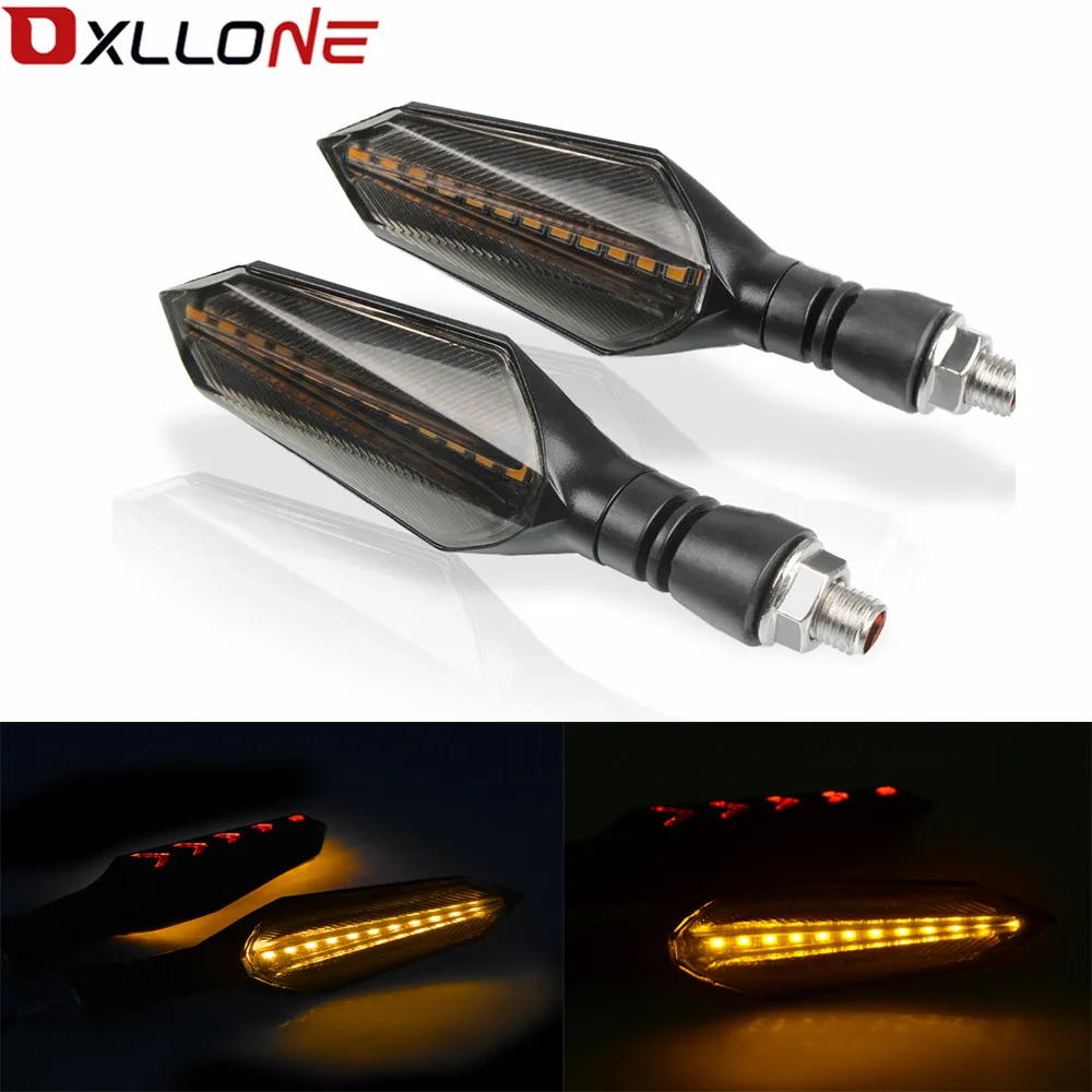 Универсальный мотоцикл указатель поворота фонари со светодиодными лампочками