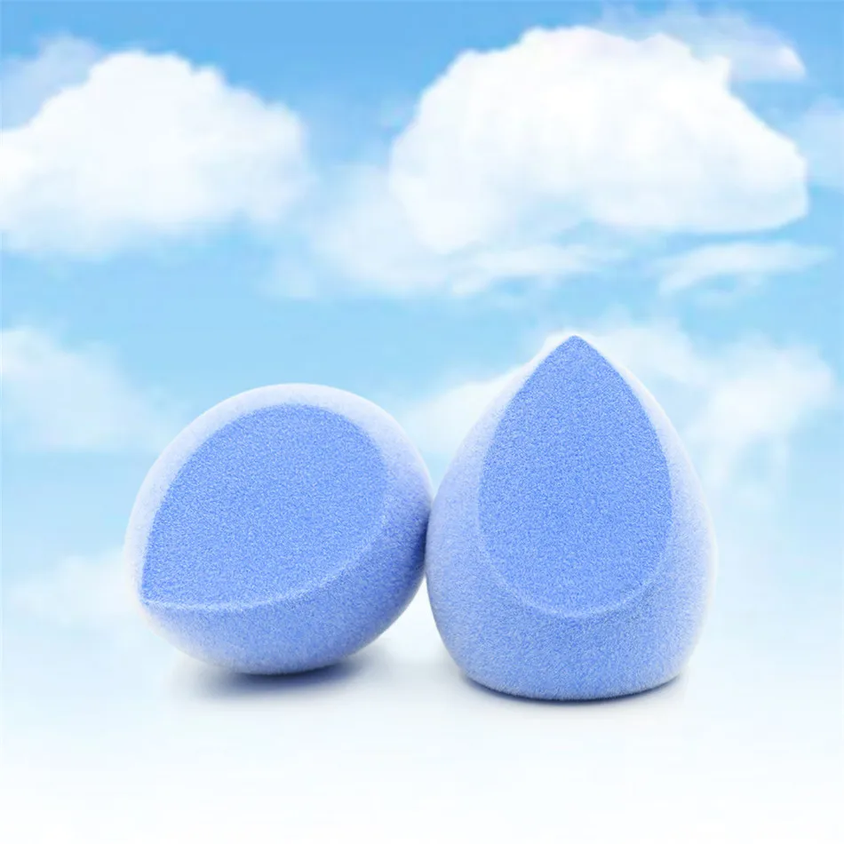 O.TWO.O 1Pc Blue Face Makeup Sponge Puff Egg Facial Cosmetic Concealer Cream Foundation Powder Puff Makeup Foundation Sponge