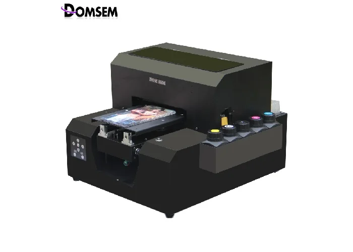 DOMSEM A4 Size Printer UV Flatbed Printers for Glass Acrylic Ceramics Metal Plastic Phone Case Printing Machine Cheap | Компьютеры и