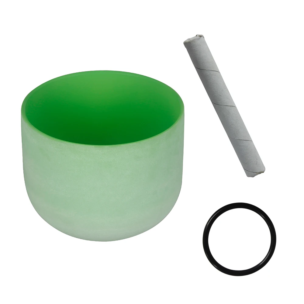 

8 дюймовая Хрустальная Поющая чаша B Note с молотком и резиновым уплотнительным кольцом для музыкального приготовления, лечения, медитации, йо...