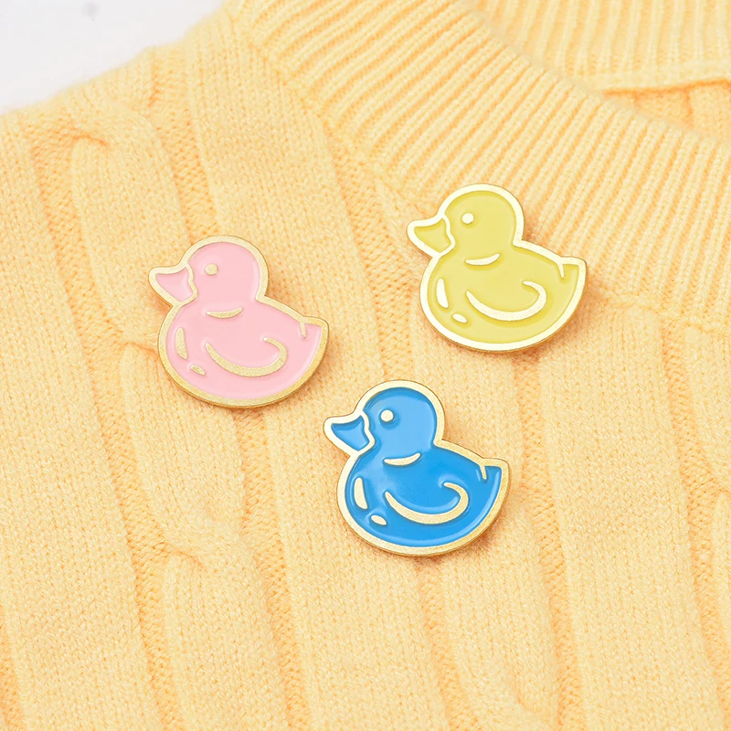 Bath Duck Enamel Pin Multi color Little Ducks Badge Childlike Lovely Animal Jewelry Brooches Lapel Gift For Kids Friends | Украшения и