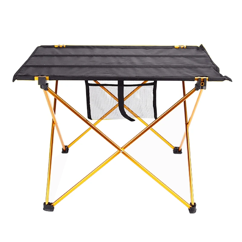 

Портативный складной стол, складной стол для кемпинга и пикника на открытом воздухе, ульсветильник складной стол из алюминиевого сплава