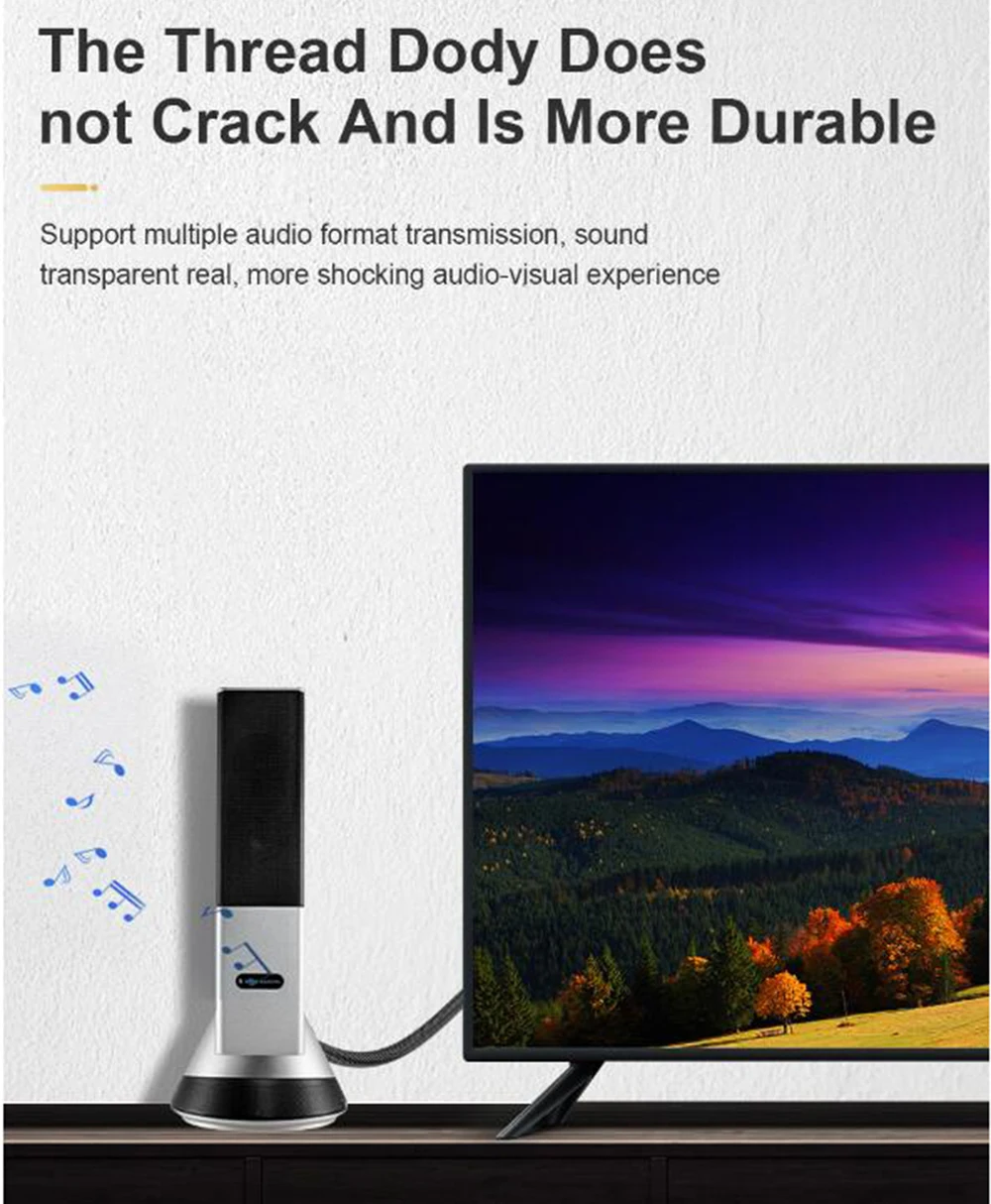 0,5 M 1M 1,5 M 2M Ultra-HD(UHD) 8K 120hz 60hz HDMI 2,1 кабель 48Gbs с Аудио& Ethernet HDR 4:4:4 HDMI кабель для PS4 HDTV