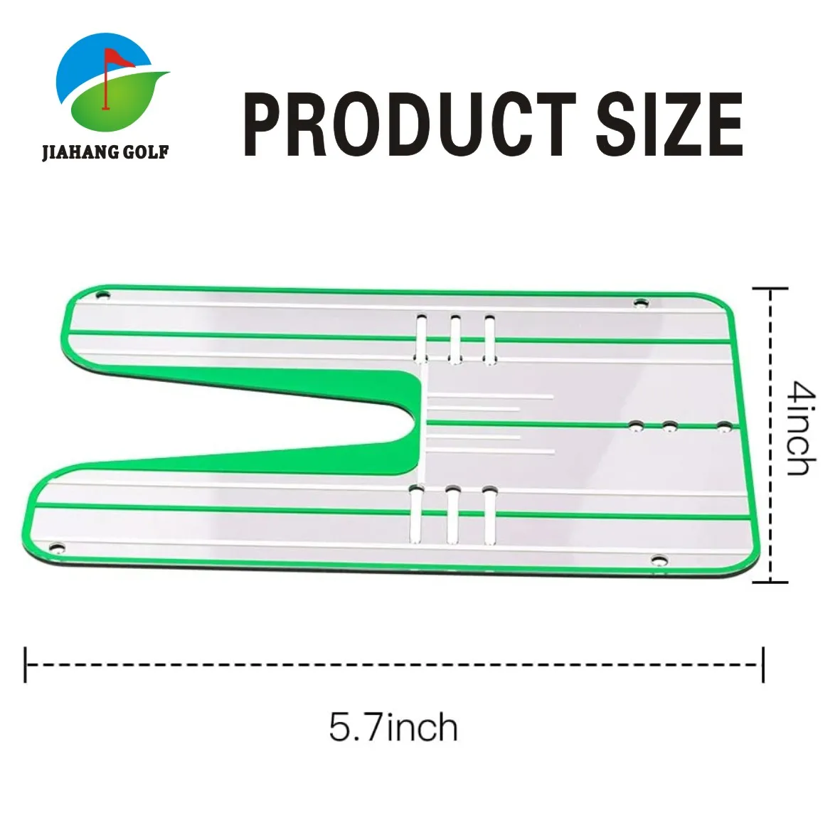Зеркало акриловое для тренировки в гольфе зеркальный портативный аксессуар