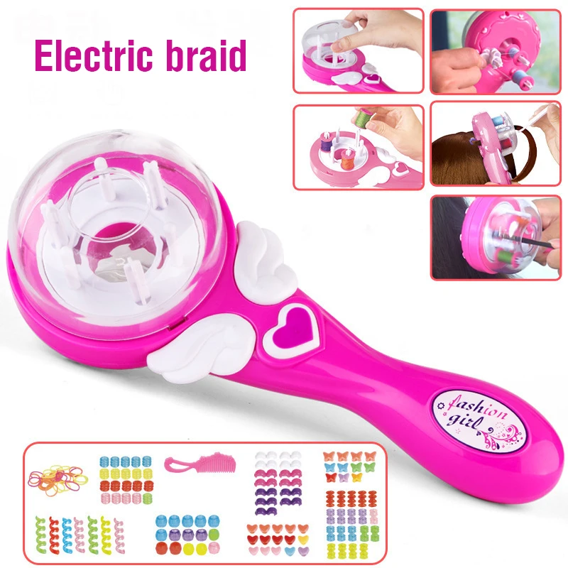 Automatic Hair Braider DIY Braiding Hairstyle Tool Twist Machine Braid Weave Toys For Girl Child Gift | Красота и здоровье