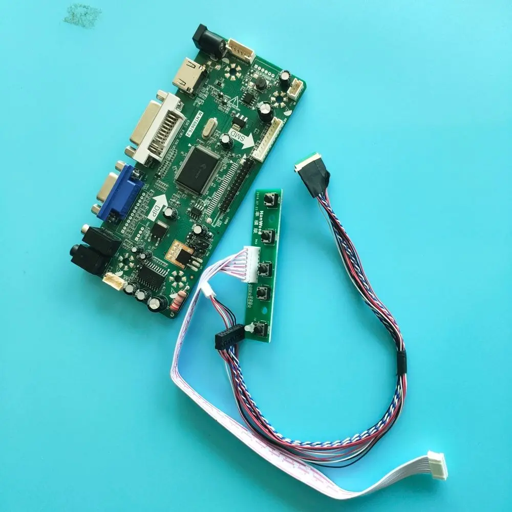 Светодиодная панель 1366X768 HDMI + DVI + VGAController LCD панель для фото-и видеосъемки аксессуары/A04/A11/B01/B02/B03/B04/C01/C04/C07/C10/D01 LTN156AT02