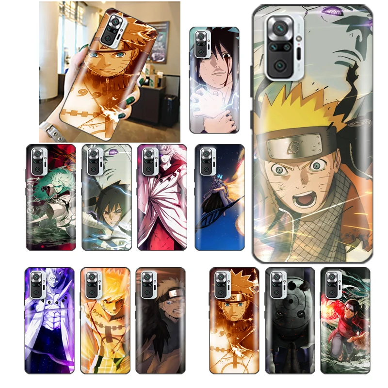 

N-Narutos Gaara Sasuked Kakashi Phone Case For Redmi Note 10 10X 10T Pro 4G 5G Mobilephone Anime Waterproof Cheap Phone Cove