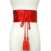 japanese kimono belt 6 colors new high waistband belt for women haori dress girls harajuku wave bandage girdle printed 230cm new