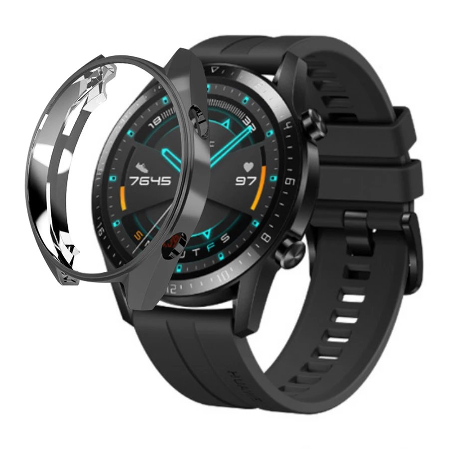 Для huawei Watch GT 2 чехол с мягким покрытием ТПУ защитный чехол для часов рамка оболочка протектор кожи для huawei GT 46 мм аксессуар