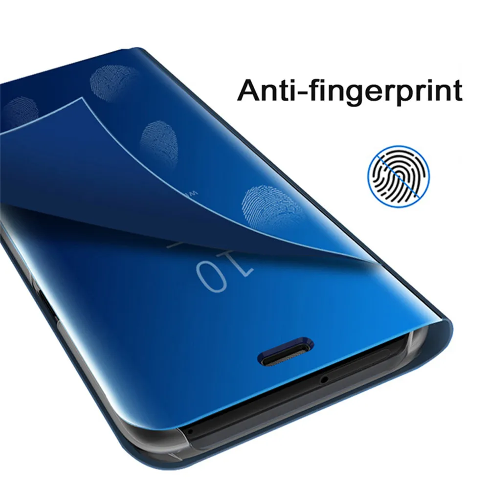 Зеркальный флип чехол для huawei P20 P30 P10 P9 Коврики 10 20 30 Lite рro Honor Note 20i V20 Y5 Y6 Y7 Y9 Nova 4 5 9x