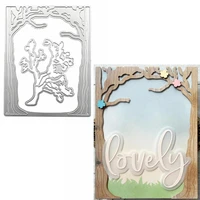 woodsy forestbranch frame metal cutting dies stencils woodsy frame die cut for card making diy new 2019 embossed crafts cards