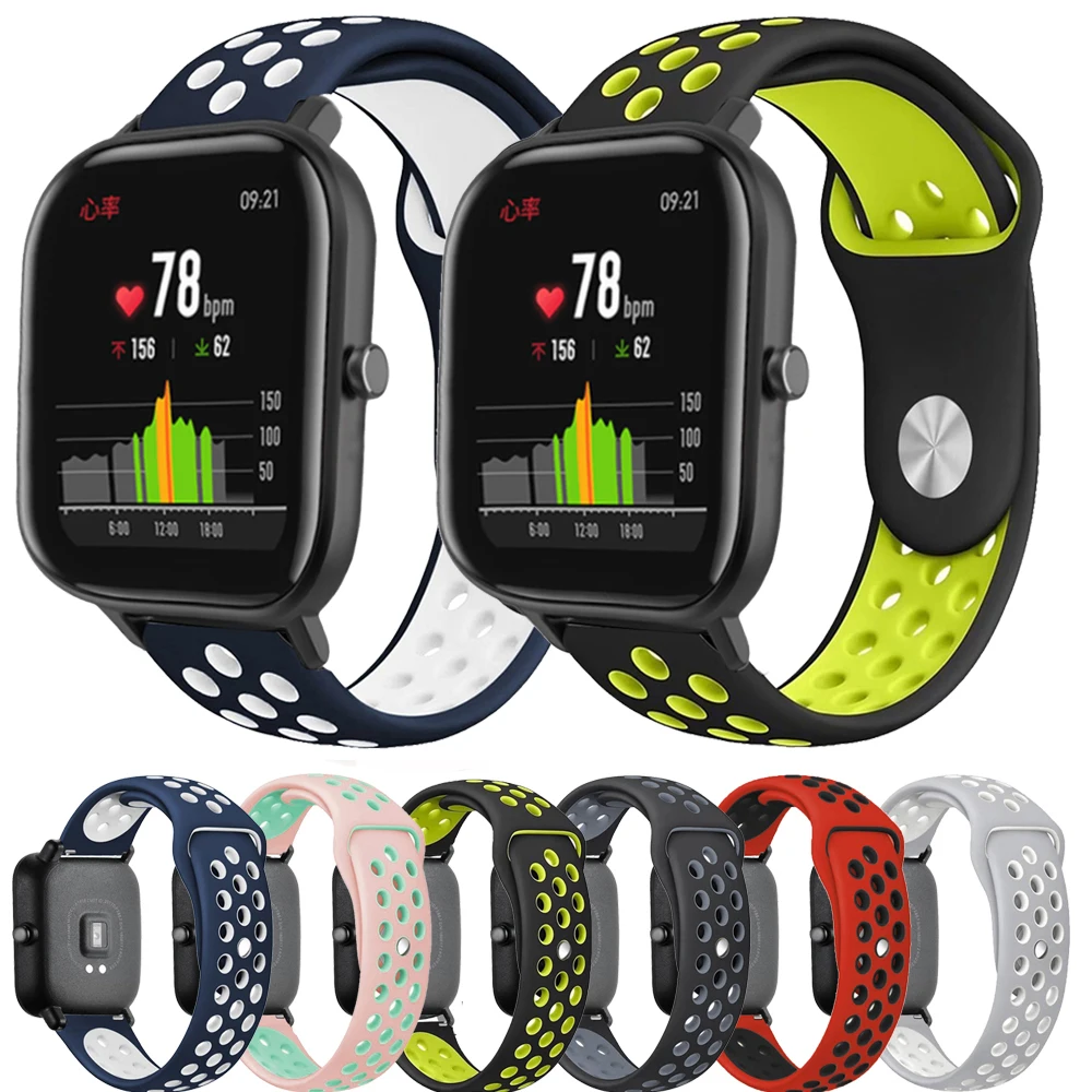 Для Huami Amazfit GTS спортивный силиконовый ремешок для замены дышащего ремешка