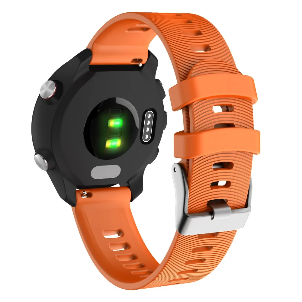 Цветной сменный ремешок из мягкого силикона для Garmin Forerunner 645 смарт браслет 245 м