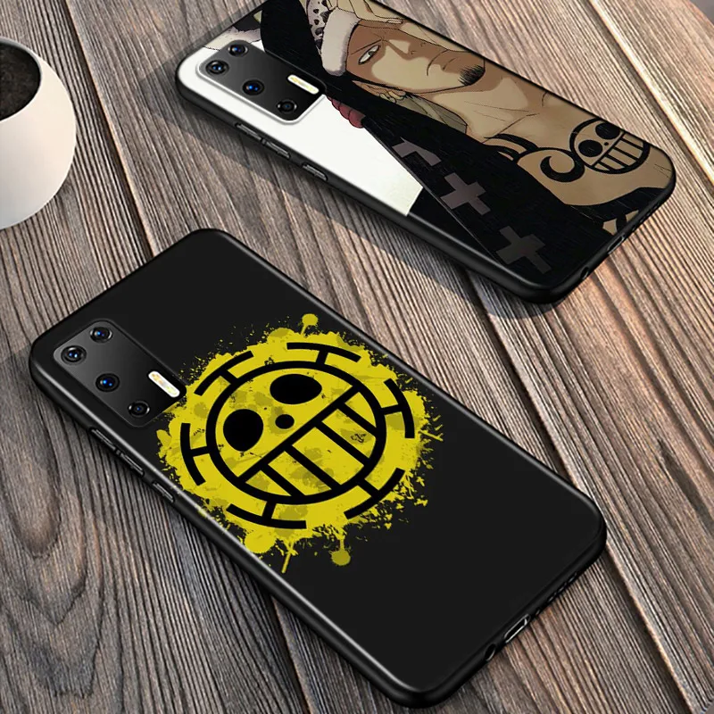 

Silicone Cover Anime Trafalgar Law Sign For Huawei P40 P30 P20 Pro P10 P9 P8 Lite E Plus 2019 2017 Phone Case