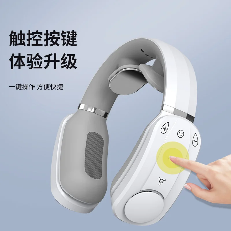 

Cervical Massage Machine Neck Hanging Fan Lazy Neck Hanging Leafless Fan With Vibration Massager Neck Hanging Purifier