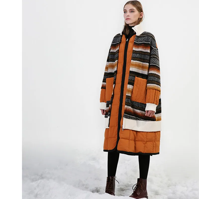 2020 оригинальный дизайн зимнее женское пуховое пальто женская Повседневная