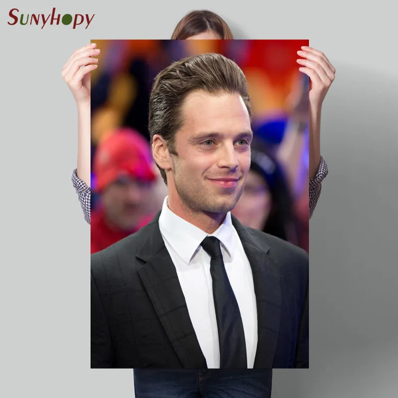 Поп-Арт картина высокое качество Себастьян Стэн холст постер стены Декор для