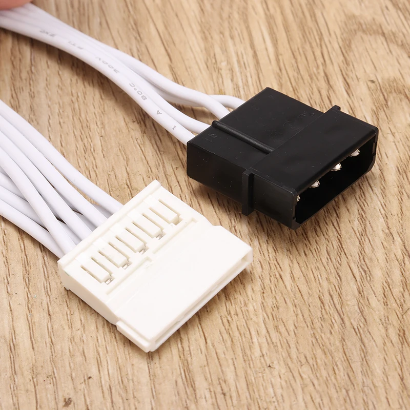 Mayitr 1 до 5 SATA 18AWG провод материал белый кабель питания сплиттер адаптер для ПК и