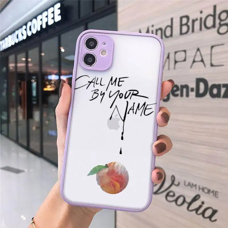 

Call Me by Your Name Phone Case Matte Transparent for iPhone 7 8 11 12 s mini pro X XS XR MAX Plus cover funda